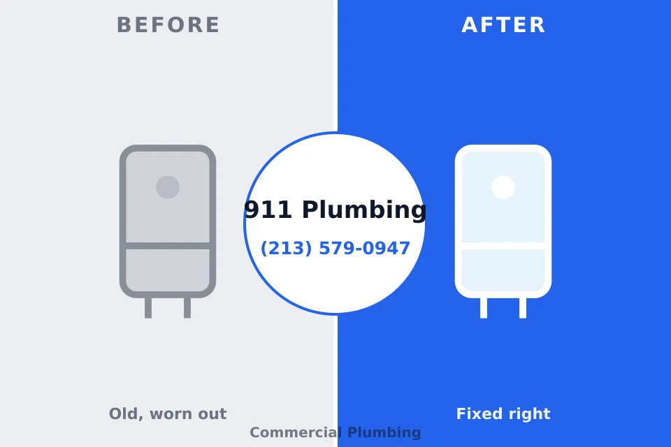 Before and after: plumbing company Prospect, PA